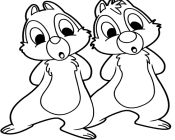 baby chip n dale coloring pages - photo #10