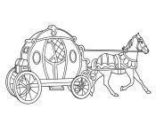 Disney Princess Coloring Pages Princesses Carriage
