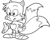 Sonic Coloring Pages - Sonic Hedgehog 4